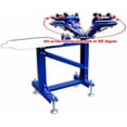 thumbnail image 2 of INTBUYING 4 Color Screen Printing Machine Silkscreen Press t Shirt Equipment Rotary Printer, 2 of 11