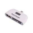 thumbnail image 1 of Lector de tarjetas inteligentes OTG USB 2.0 SD TF multifuncional 4 en 1 Reemplazo de puerto de carga micro USB para tableta de teléfono Andriod sidaley PJ7784-02, 1 of 2
