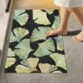 thumbnail image 2 of SKYSONIC Bath Mats Toiletry Mat Ginkgo Leaves Print, Fluffy Plush Absorbent Bath Rugs Carpet with Non Slip Bottom for Bathroom Floor Toilet Tub and Shower, 2 of 7