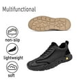 thumbnail image 4 of Mens Sports Outdoor Shoes Lightweight Soft Walking Shoes Fashion Retro Oxfords Non-slip Breathable Driving Shoes Black 7 UK, 4 of 7