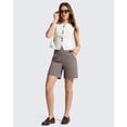 thumbnail image 7 of G4Free EverGoing Athletic Shorts for Women 6" Cross Waist Summer Casual Shorts with Pockets, 7 of 7