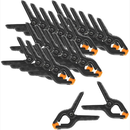 

24X Spring Clamps Plastic Glue Clamps for Universal Use in the Home Workshop Photography or Model Making