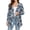 Blue Flower, variant on FKELYI Women's Cardigan Cover Up Daisy Halloween Pumpkin Blouse, XL, Open Front Cardigans with Layed Look, Soft Long Sleeve Layering Piece for Spring Summer Fall Cruise Resort Wear