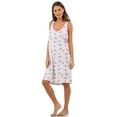 thumbnail image 2 of Casual Nights Women's Poly Cotton Sleeveless Nightgown Chemise, 2 of 5