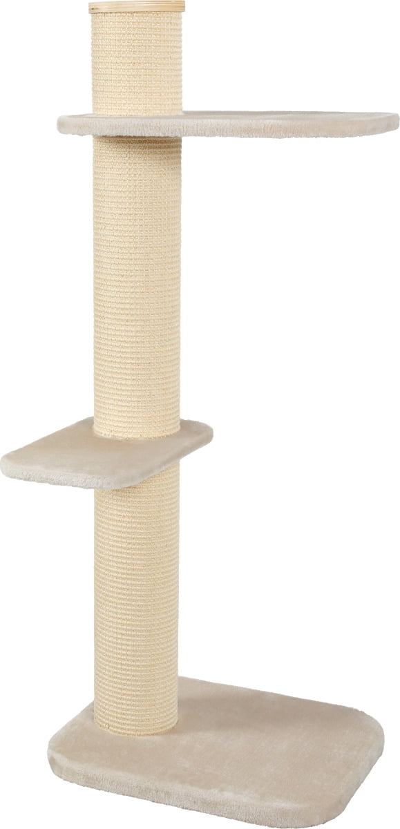Two by Two Maple Cat Tree 3 Beige 58.3-inch Cat Scratching Post