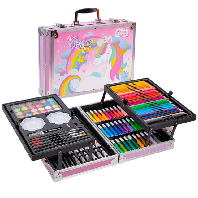 Lapices de Colores Set De Arte Con Marcadores, Colores Para Dibujo 145 Pz Berry Hip ARS145