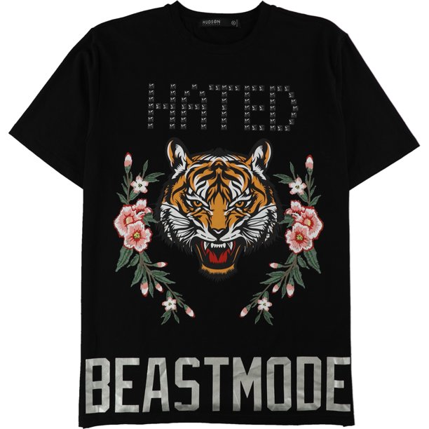Hudson - Camiseta gráfica para hombre Hated Beastmode, color negro, extragrande Hudson Camiseta gráfica