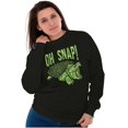 thumbnail image 5 of Funny Oh Snap Turtle Animal Pun Sweatshirt for Men or Women Brisco Brands S, 5 of 6