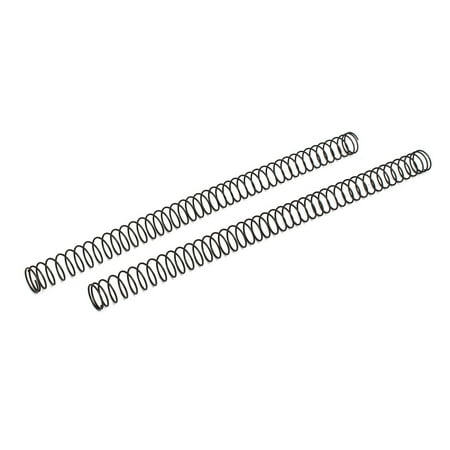 

1.2mmx18mmx305mm Manganese Steel Compression Springs Black 2pcs