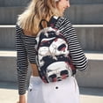 thumbnail image 5 of Balery Gothic Skulls And Roses Mochila Clásica Impresa Básica para Viaje, Mochila Escolar Resistente al Agua, Mochila de Lona con Correas Ajustables-Medium, 5 of 5