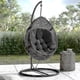 thumbnail image 5 of 120x80cm jardín interior colgante huevo columpio silla hamaca asiento almohadilla gruesa cojín almohadas, 5 of 5