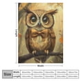 thumbnail image 4 of Orinice Enchanted Owl Themed Blanket - Soft, Cozy, and Lightweight   Throw Blanket - Perfect for Couch, Bed, Travel, and Outdoor Use - Fuzzy, Fluffy Delightful Forest Decor  50x60in, 4 of 6