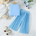 thumbnail image 7 of KyCheLot Girl's Clothing Sets 2 Piece Bowknot Button down Vest Tops and Wide Leg Pleated Dress Pants 2-9 Years, 7 of 7