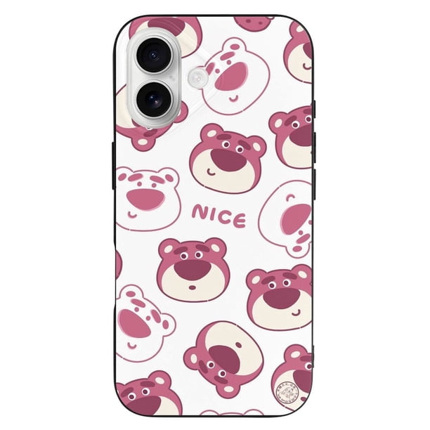 Funda Lotso de TPU para iPhone 16: ultrafina, a prueba de golpes, antiamarilleo, resistente a arañazos, compatible con carga inalámbrica, agarre mejorado, estilo negro.