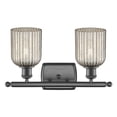 thumbnail image 2 of 516-2W-OB-G559-5ME Innovations Lighting Bridal Veil - 2 Light Bath Vanity-10 Inch Tall and 15 Inch Wide-Oil Rubbed Bronze Finish-Mercury Glass Color, 2 of 2
