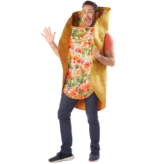 Seasons Taco Halloween Costume for Adults, Funny Food Costumes for Men and Women, One Size