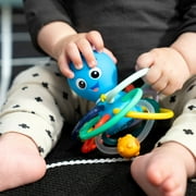 Baby Einstein Ocean Explorers Opus’s Shake & Soothe Teether Toy & Rattle, Multicolor, Ages Infants 0 + Months