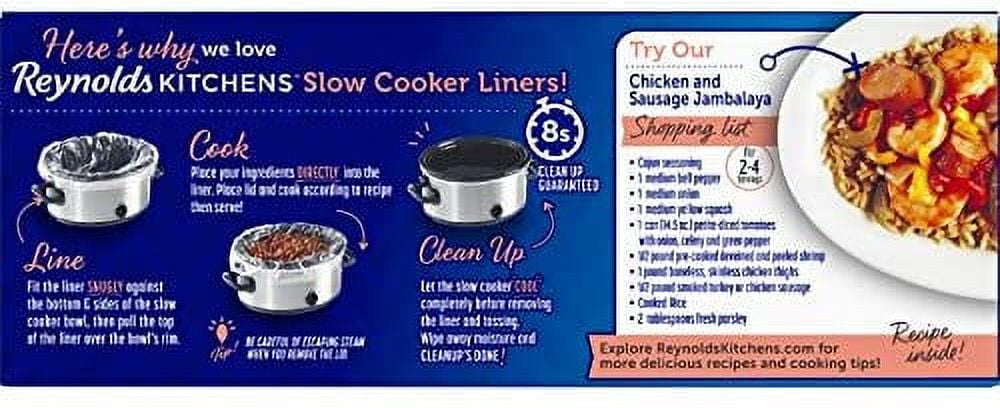 Slow Cooker Liners Disposable Cooking Bags Small Size Pot Liners Fit 1QT to  3QT