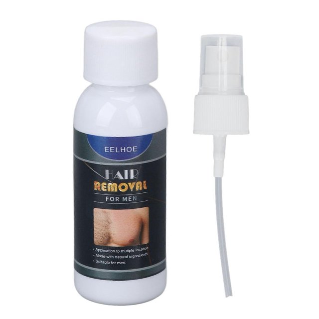 Spray dépilatoire pour hommes à l'extrait de plante, doux, rafraîchissant, indolore, pour les aisselles et les jambes, 30 ml