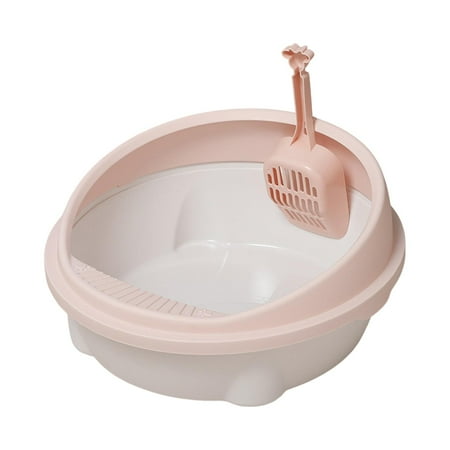 Open Top Pet Litter Tray Cat Litter Toilet Sifting Litter Box Cats