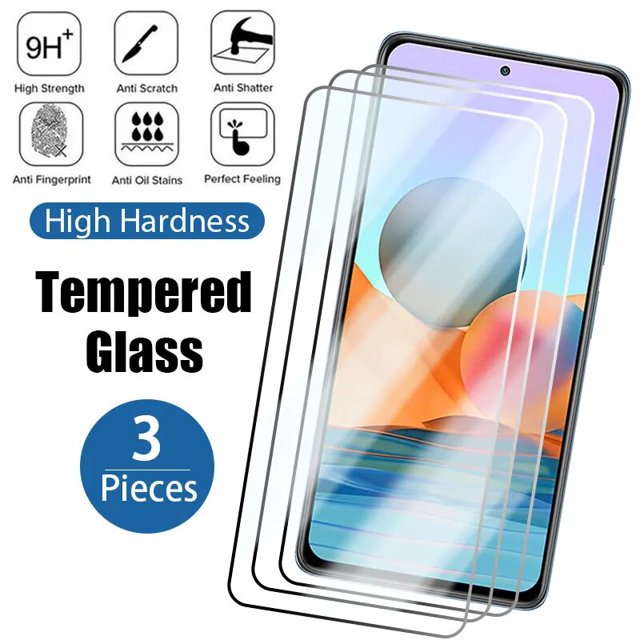 3 uds vidrio templado para Xiaomi Redmi Note 11 12 Pro Plus 5G 9S 10S 11S Protector de pantalla para Redmi Note 10 9 8 Pro 10C 9A 8 vidrio
