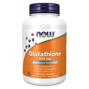 NOW Foods Glutathione, 500 mg, 120 Veg Capsules
