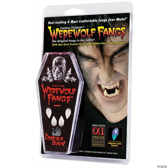 Morris Costumes Werewolf Fangs - Clam Shell
