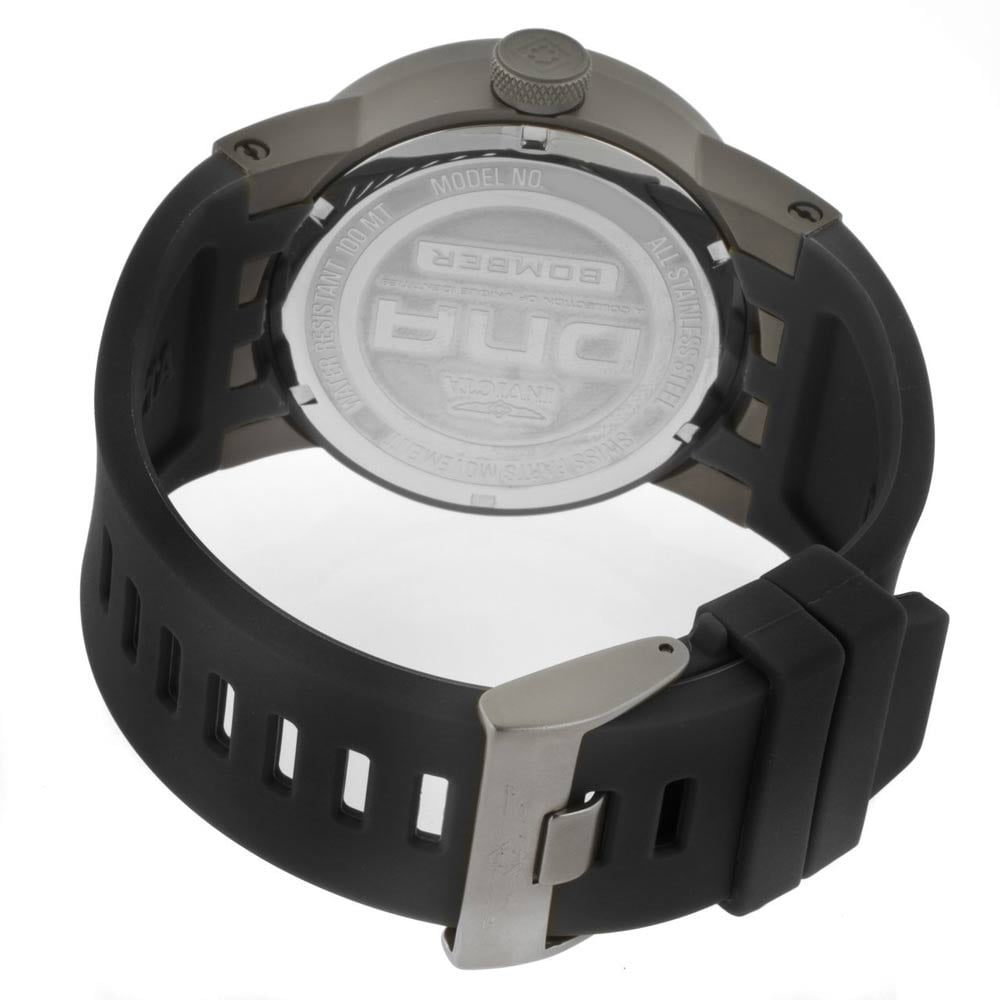 Invicta Men's 11647 DNA Bomber Silver Dial Black Silicone Watch