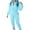#535-Sky Blue, variant on Roncen Women's Solid-Color Fleece Tracksuit Set - Long Sleeve Turn-Down Collar Loose Fit Casual Jogger Pants with Soft & Warm Two-Piece Outfit