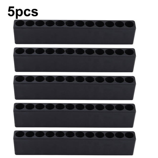 The plastic screwdriver head stores the drill bit holder for power accessories 12 holes