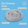 thumbnail image 5 of Vibrant Life Small to Medium Round Lounger Pet Bed, Gray, 25.6" x 25.6", 5 of 10