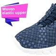 thumbnail image 2 of ZEE ALEXIS Women's Danielle Woven Sneakers, Color: Denim, Size: 11, 2 of 4