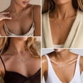 thumbnail image 4 of Turandoss Amethyst Birthstone Necklace for Women Dainty February Purple Birthstone 14K Gold Plated Cubic Zirconia Pendant Necklaces Trendy Friendship Birthday Jewelry Gifts for Women, 4 of 6