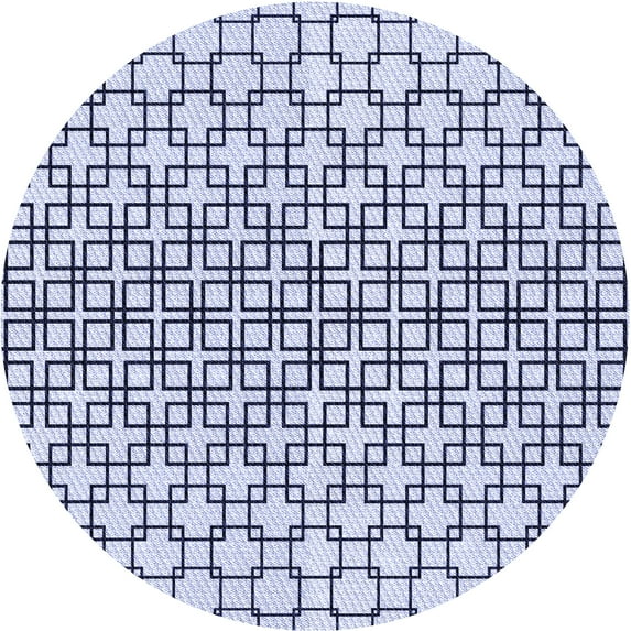 Ahgly Company Machine Washable Indoor Square Transitional Lavender Blue Area Rugs, 3' Square