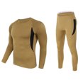 thumbnail image 1 of Guardurnaity Conjunto de ropa interior térmica para hombre y mujer, para correr, trotar, hacer ejercicio, hacer ejercicio, camisetas de manga larga, Ropa interior Marrón METRO Guardurnaity AP013375-14, 1 of 6