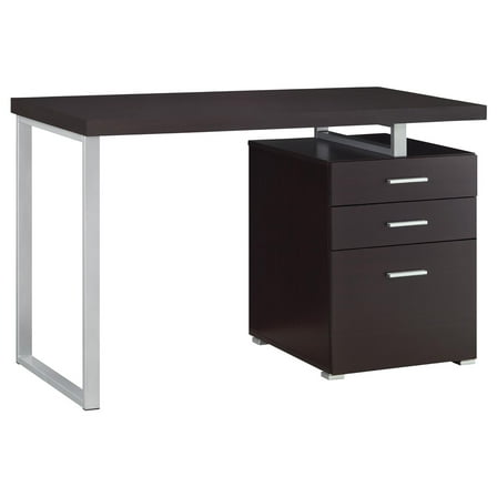 Newboti Furniture Cappuccino 3-drawer Reversible Office Desk 45135