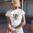 thumbnail image 2 of Sweet As Can Bee with Bee & Flowers Art Merch Gift, Baby Blue T-Shirt, Small, 2 of 5