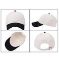 thumbnail image 4 of Mens Baseball Caps Color Block Baseball Cap Adjustable Casual Outdoor Sun HatSports Activities Black One Size, 4 of 8