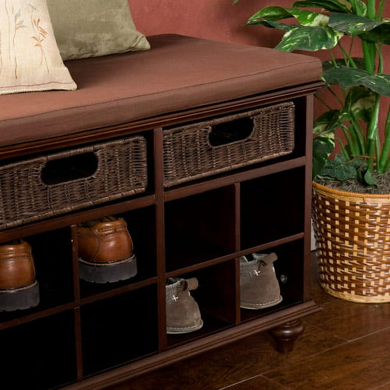 Carrabelle Entryway Shoe Storage Bench Multiple Finishes Walmart