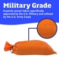 thumbnail image 6 of DURASACK® Sand Bags with Tie Strings, Heavy Duty, 14" x 26", Orange, 100 Count, 6 of 9