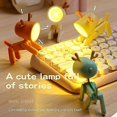 thumbnail image 4 of Mini lámpara de escritorio LED de animales de dibujos animados, luz nocturna linda ajustable portátil para mascotas, mini soporte para teléfono, adorno decorativo creativo, regalo Botao, 4 of 5