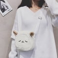 thumbnail image 2 of PENGXIANG Sac à Bandoulière en Peluche pour Fille avec Sangle Réglable pour Randonnée Voyage, 2 of 5