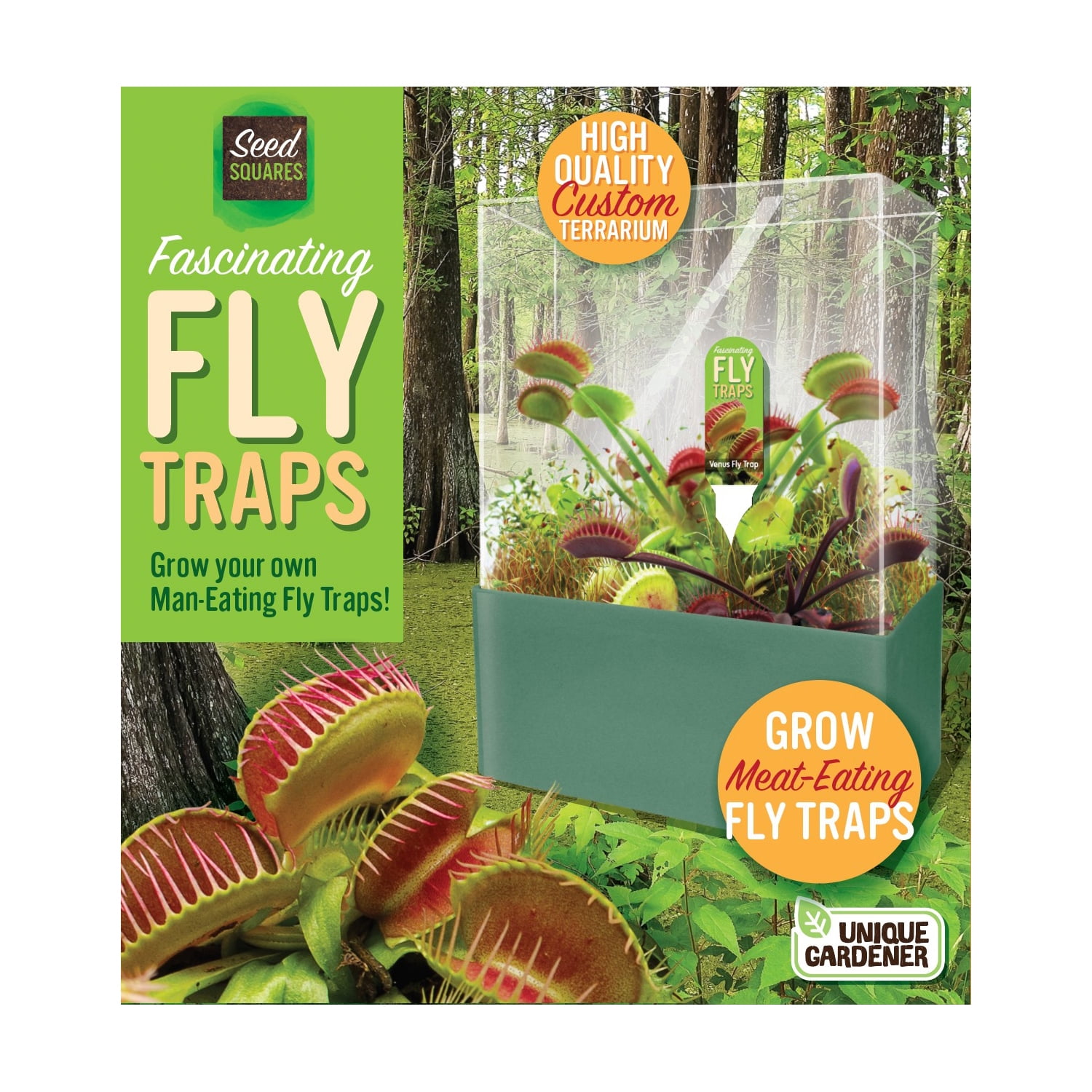Unique Gardener Fascinating Flytraps Indoor MicroGardening Kit