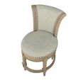 thumbnail image 7 of ROME + OAK Runyan 26" Swivel Counter Stool in Reclaimed Oak with Ash Grey Fabric, Set of 2, 7 of 7