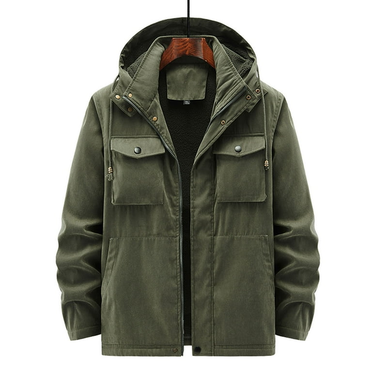 New Men's Cotton Hooded Jacket New Men's Cotton Hooded Jacket