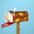 thumbnail image 4 of Lsque Dinosaurs and Leaves Mailbox Cover Standard Size ,Magnetic Mailbox Covers Post Wraps Letter Box Cover -25.5x21 in, 4 of 9
