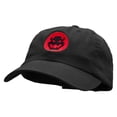 thumbnail image 2 of Bowser Silhouette Embroidered Low Profile Dyed Cotton Twill Cap - Black OSFM, 2 of 5