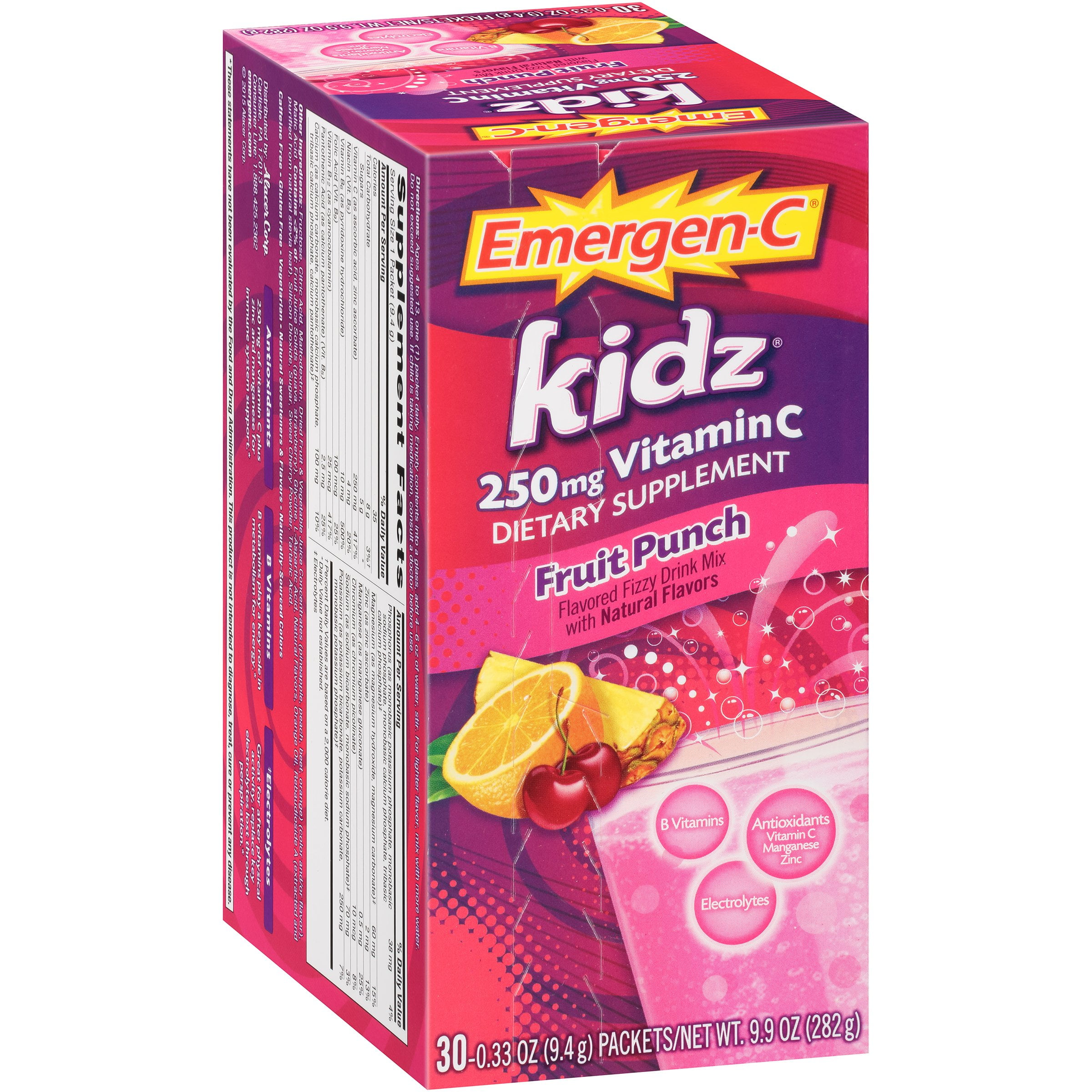 Emergen-C Kidz Dietary Supplement Drink Mix With 250mg Vitamin C, 0.33 Ounce Packets,... by Alacer Corp