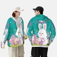 thumbnail image 4 of Balery Happy easter Sudadera ligera de manga larga con capucha y protección solar UPF 50+ para hombre y mujer, ideal para pesca y running-X-Large, 4 of 7