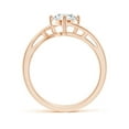 thumbnail image 2 of ANGARA IGI Certified Lab Grown 1 Ct Diamond Ring for Women in 14K Rose Gold (Size-6.4mm| Color-F-G| Clarity-VS) | April Birthstone, Anniversary, Jewelry Gift for Women | Lab-Grown Diamond Ring, 2 of 8